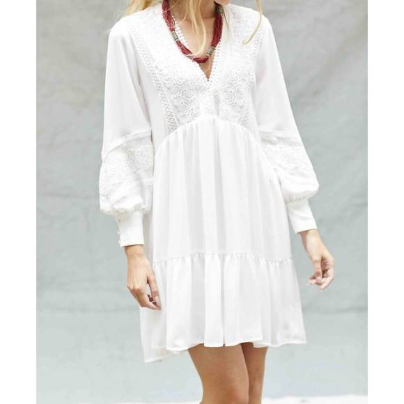 NEW INDIES dress in white - Picture 1 of 3